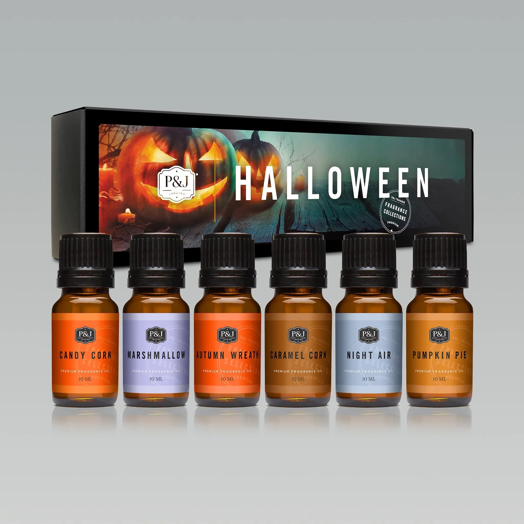 6pcs Halloween Aromatic Diffuser Essential Oil Pumpkin Pie Brown Sugar  Candy Corn Cotton Candy Fragrance Oil For Humidifiers