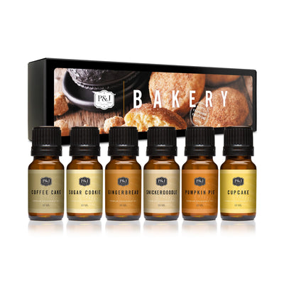 Bakery Set of 6 Fragrance Oils 10ml