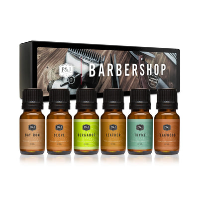 Barbershop Set of 6 Fragrance Oils 10ml