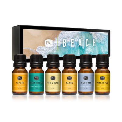 Beach Set of 6 Fragrance Oils 10ml