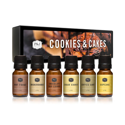 Cookies & Cakes Set of 6 Fragrance Oils 10ml