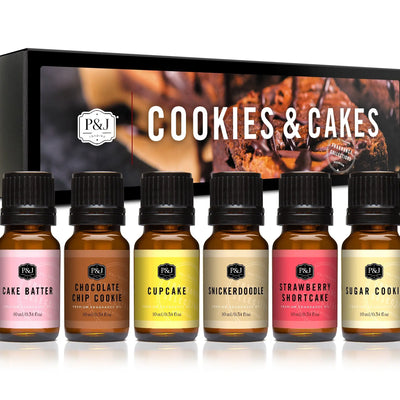 Cookies & Cakes Set of 6 Fragrance Oils 10ml
