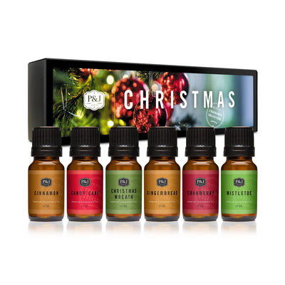 Christmas Set of 6 Fragrance Oils 10ml