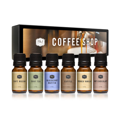 Coffee Shop Set of 6 Fragrance Oils 10ml