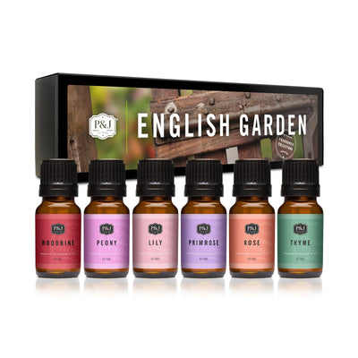 English Garden Set of 6 Fragrance Oils 10ml
