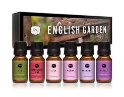 English Garden Set of 6 Fragrance Oils 10ml P&J Trading
