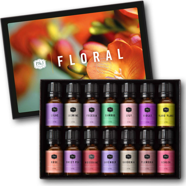 Floral Set of 14 Fragrance Oils 10ml