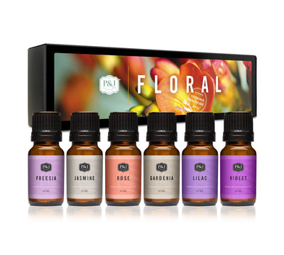Floral Set of 6 Fragrance Oils 10ml