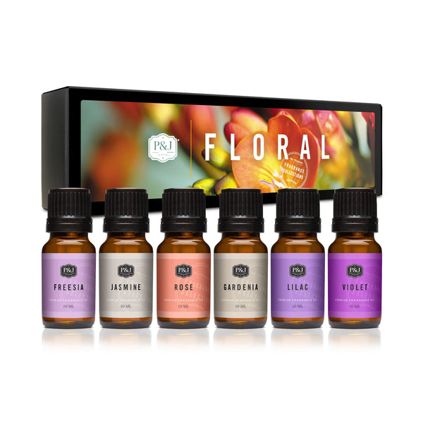 Floral Set of 6 Fragrance Oils 10ml