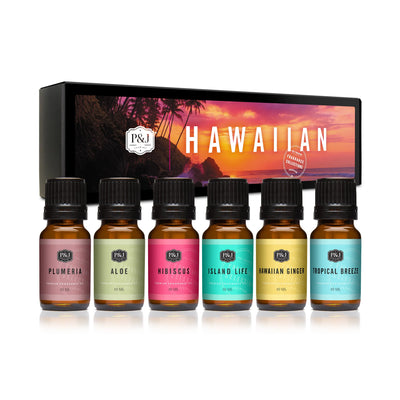 Hawaiian Set of 6 Fragrance Oils 10ml