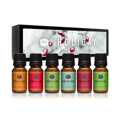 Holiday Set of 6 Fragrance Oils 10ml