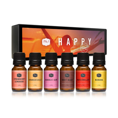 Happy Set of 6 Fragrance Oils 10ml