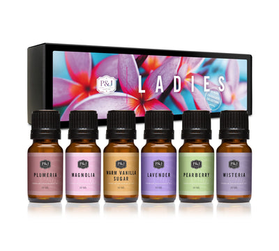 Ladies Set of 6 Fragrance Oils 10ml