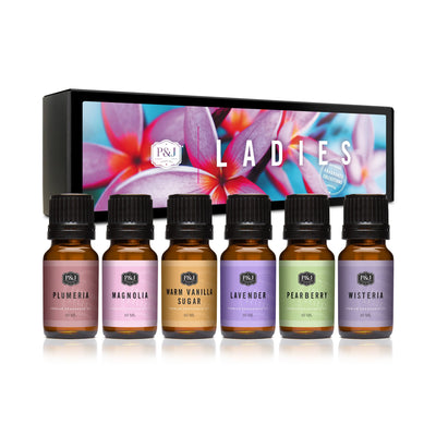 Ladies Set of 6 Fragrance Oils 10ml