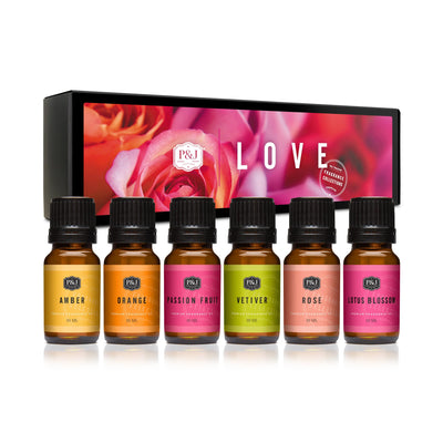 Love Set of 6 Fragrance Oils 10ml