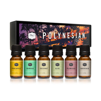Polynesian Set of 6 Fragrance Oils 10ml