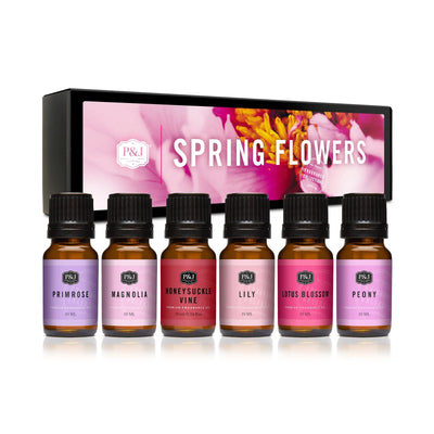 Spring Flowers Set of 6 Fragrance Oils 10ml