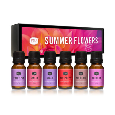 Summer Flowers Set of 6 Fragrance Oils 10ml
