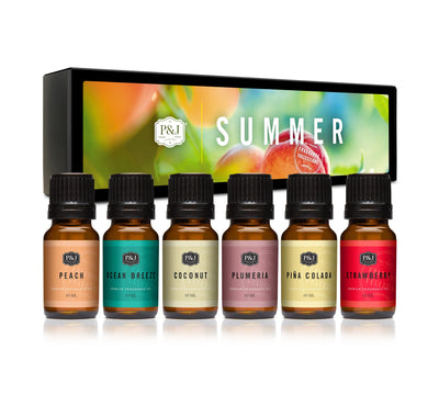 Summer Set of 6 Fragrance Oils 10ml