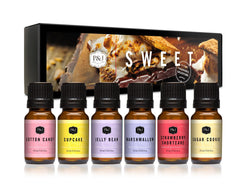 Sweet Set of 6 Fragrance Oils 10ml P&J Trading