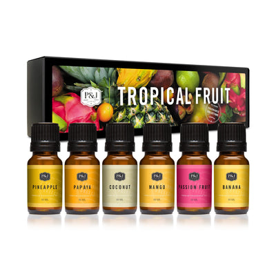 Tropical Fruit Set of 6 Fragrance Oils 10ml