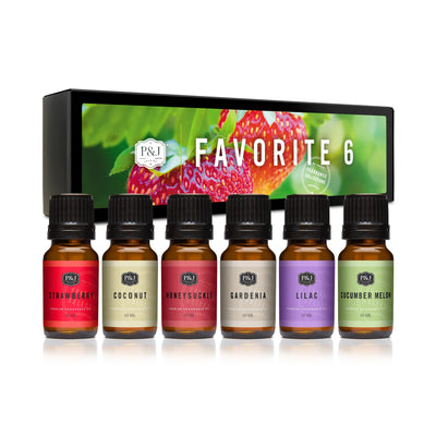 Favorites Set of 6 Fragrance Oils 10ml