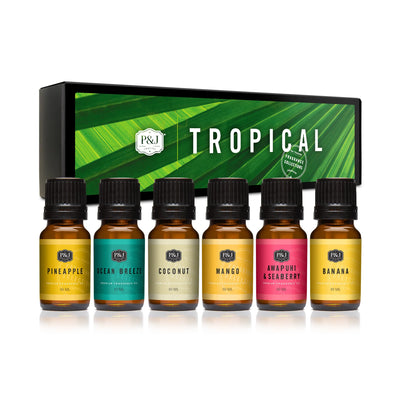 Tropical Set of 6 Fragrance Oils 10ml